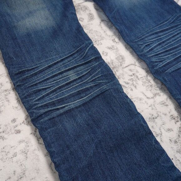 Vintage Playboy Gold Studded Low Rise Skinny Jeans Ruched Rare – Women’s 9/10 - Picture 12 of 14